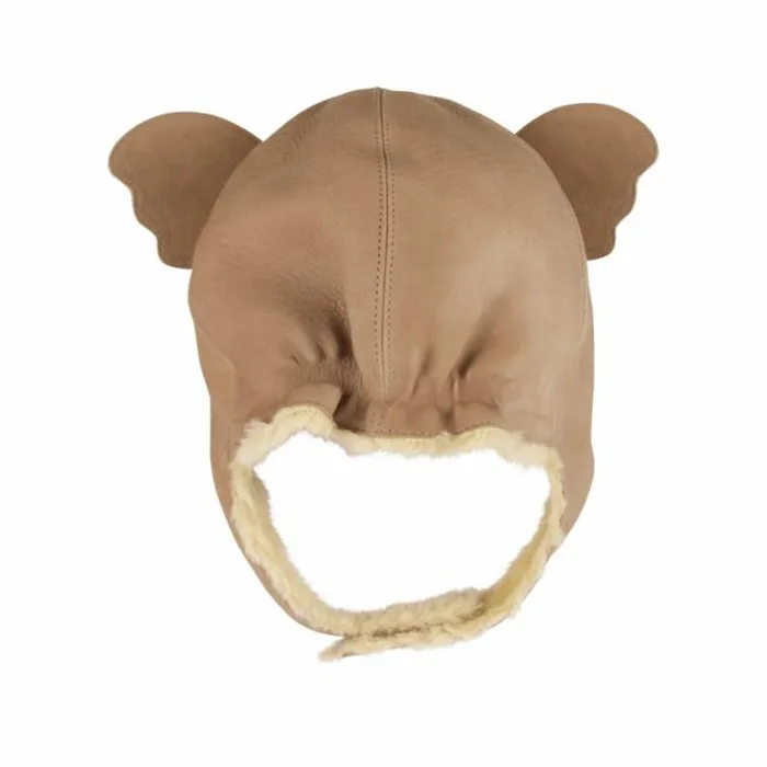 Donsje Amsterdam Hats and Mittens Boys Kapi Classic Hat Truffle Nubuck