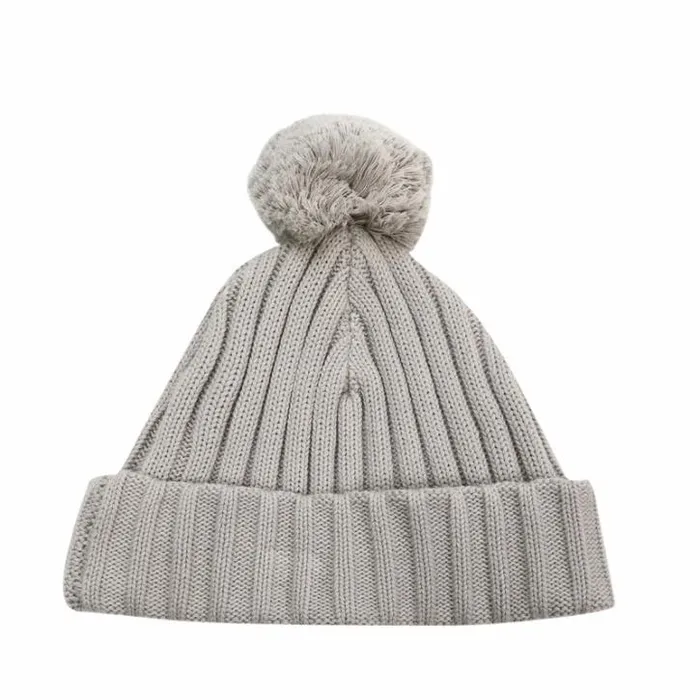Donsje Amsterdam Hats and Mittens Girls Gissa Hat Soft Grey