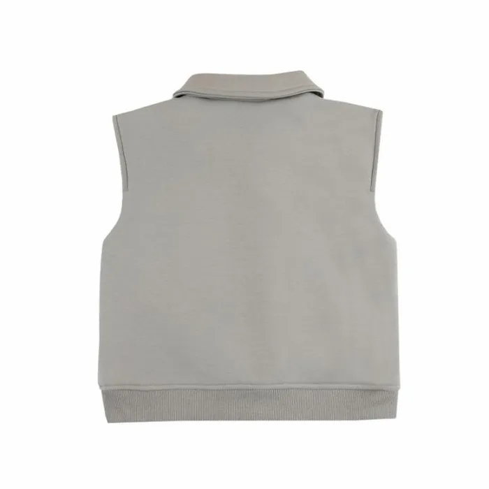 Donsje Amsterdam Jackets and Gilets Baby Druun Gilet Dusty Green