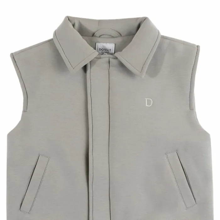 Donsje Amsterdam Jackets and Gilets Baby Druun Gilet Dusty Green