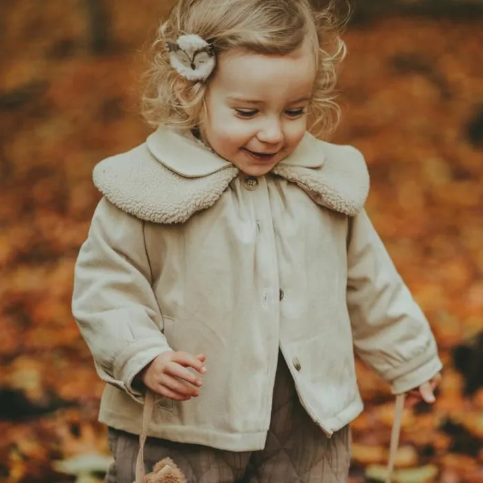Donsje Amsterdam Jackets and Gilets Baby Gigi Jacket Soft Taupe