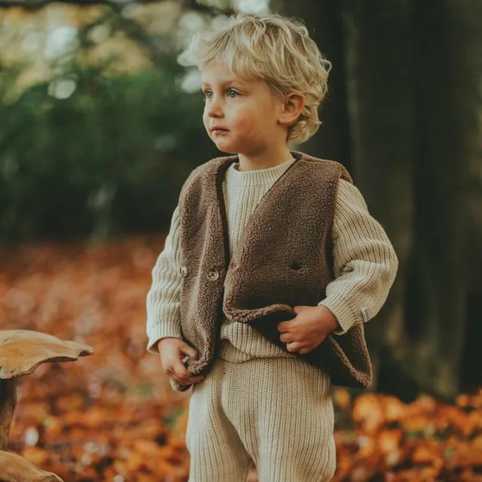 Donsje Amsterdam Jackets and Gilets Baby Monty Gilet Brown