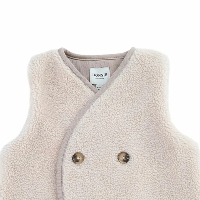 Donsje Amsterdam Jackets and Gilets Baby Monty Gilet Soft Powder