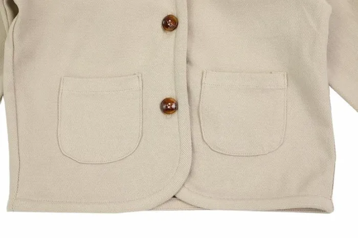 Donsje Amsterdam Jackets and Gilets Baby Tup Cardigan Sand Stone