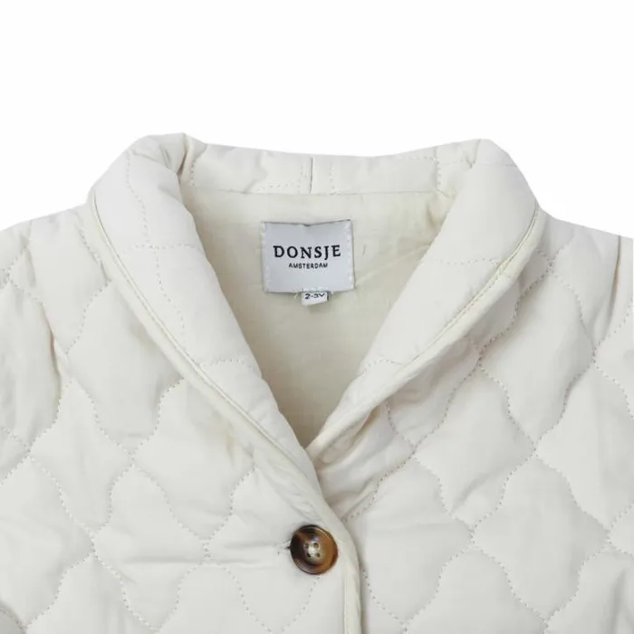 Donsje Amsterdam Jackets and Gilets Boys Blom Gilet Sand