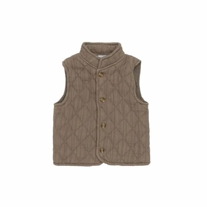 Donsje Amsterdam Jackets and Gilets Boys Brieck Waistcoat Dusty Brown