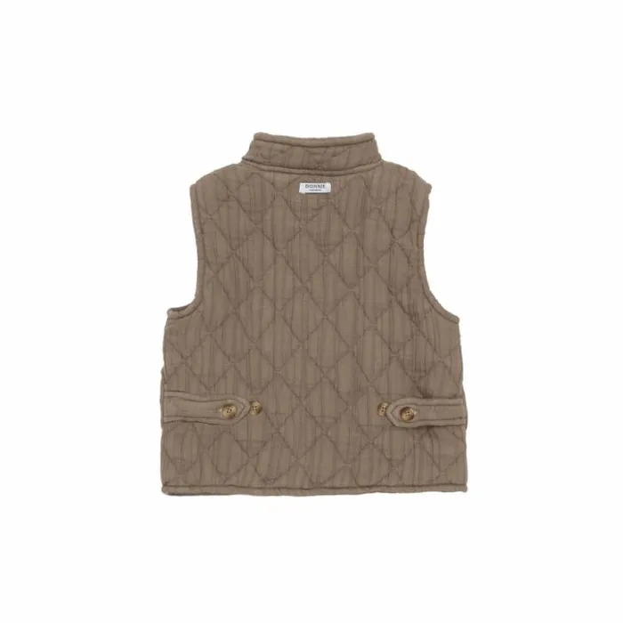Donsje Amsterdam Jackets and Gilets Boys Brieck Waistcoat Dusty Brown