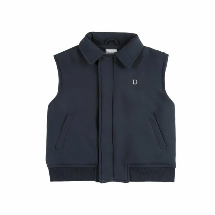 Donsje Amsterdam Jackets and Gilets Boys Druun Gilet Stone Grey