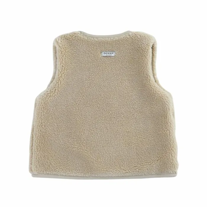 Donsje Amsterdam Jackets and Gilets Boys Monty Gilet Beige