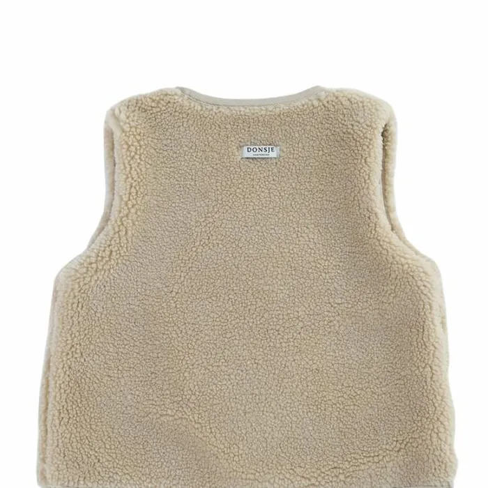 Donsje Amsterdam Jackets and Gilets Boys Monty Gilet Beige
