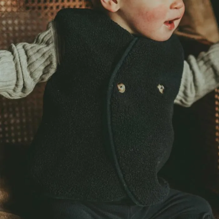 Donsje Amsterdam Jackets and Gilets Boys Monty Gilet Dark Marine