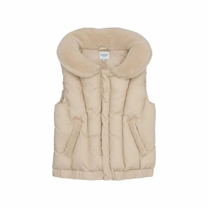 Donsje Amsterdam Jackets and Gilets Boys Regu Bodywarmer Soft Taupe