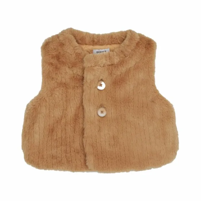 Donsje Amsterdam Jackets and Gilets Girls Tinge Gilet Clay Teddy