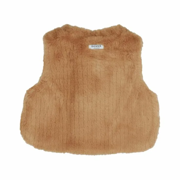 Donsje Amsterdam Jackets and Gilets Girls Tinge Gilet Clay Teddy