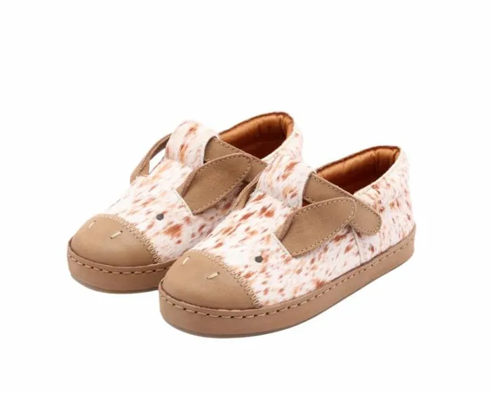 Donsje Amsterdam Low Shoes Girls Xan Exclusive Brown Brushed Cow Hair