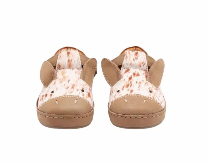 Donsje Amsterdam Low Shoes Girls Xan Exclusive Brown Brushed Cow Hair