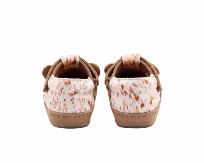 Donsje Amsterdam Low Shoes Girls Xan Exclusive Brown Brushed Cow Hair