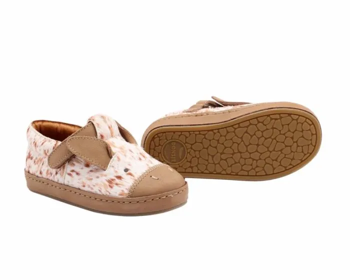 Donsje Amsterdam Low Shoes Girls Xan Exclusive Brown Brushed Cow Hair