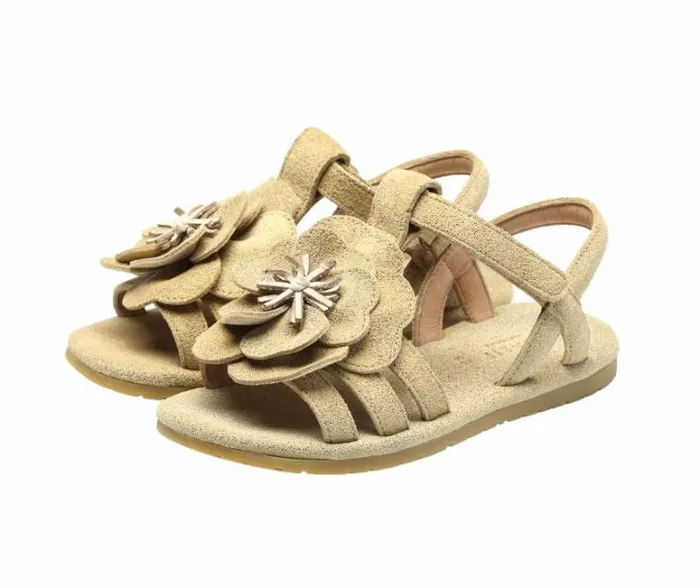 Donsje Amsterdam Sandals Girls Iles Fields Sandals Truffle Metallic Leather