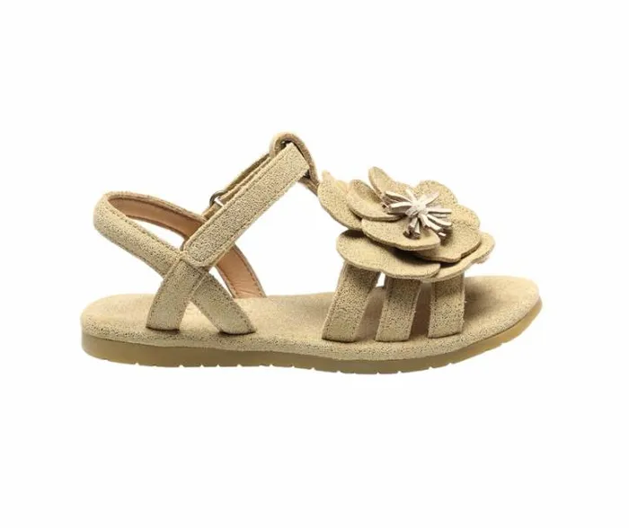 Donsje Amsterdam Sandals Girls Iles Fields Sandals Truffle Metallic Leather
