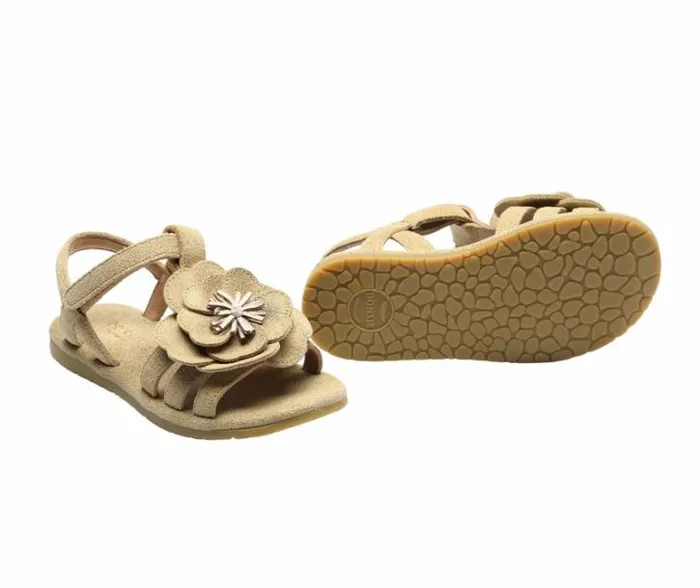 Donsje Amsterdam Sandals Girls Iles Fields Sandals Truffle Metallic Leather