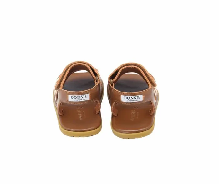 Donsje Amsterdam Sandals Girls Lara Sandals Brown Spotted Cow Hair