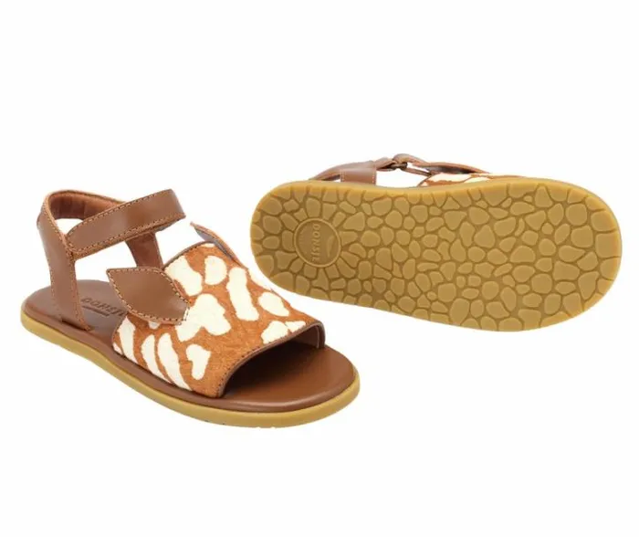 Donsje Amsterdam Sandals Girls Lara Sandals Brown Spotted Cow Hair