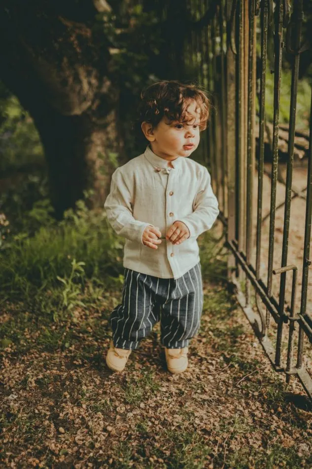 Donsje Amsterdam Shirts and Blouses Baby Jaims Shirt Warm White Melange