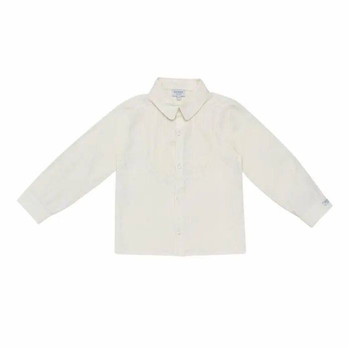 Donsje Amsterdam Shirts and Blouses Boys Pagea Tuxedo Shirt Off White