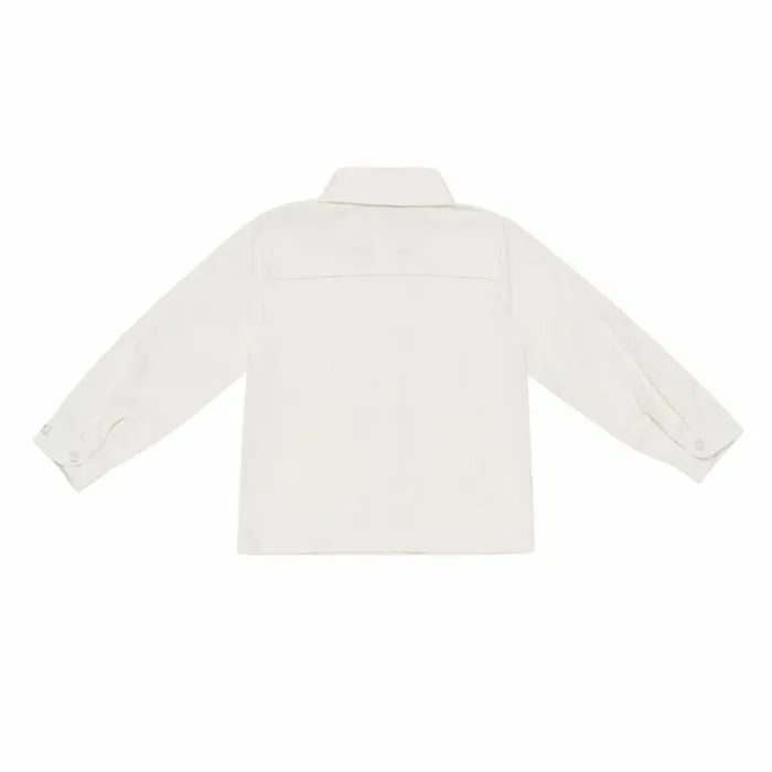 Donsje Amsterdam Shirts and Blouses Boys Pagea Tuxedo Shirt Off White