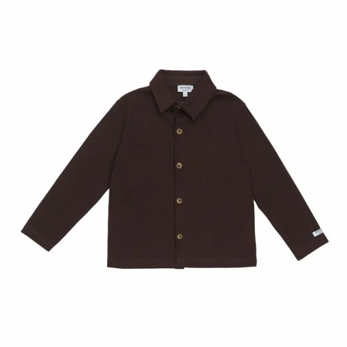 Donsje Amsterdam Shirts and Blouses Boys Touten Shirt Espresso