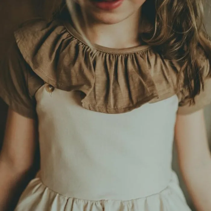 Donsje Amsterdam Shirts and Blouses Girls Addie Top Light Brown