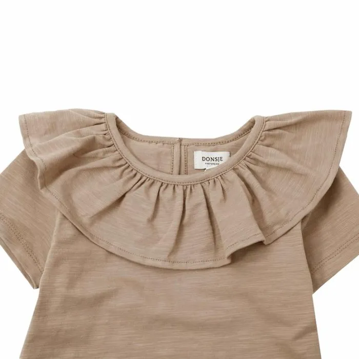 Donsje Amsterdam Shirts and Blouses Girls Addie Top Light Brown