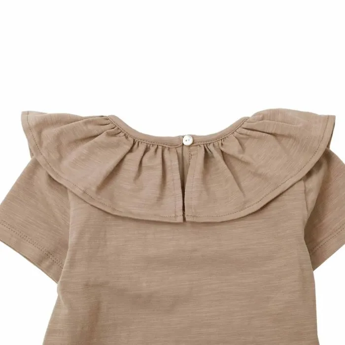 Donsje Amsterdam Shirts and Blouses Girls Addie Top Light Brown