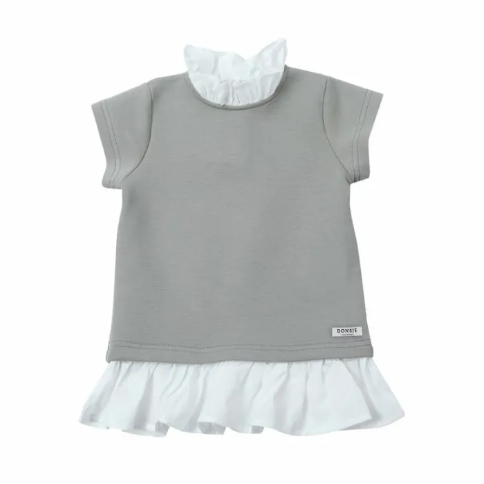 Donsje Amsterdam Shirts and Blouses Girls Joelle Top Sage Grey