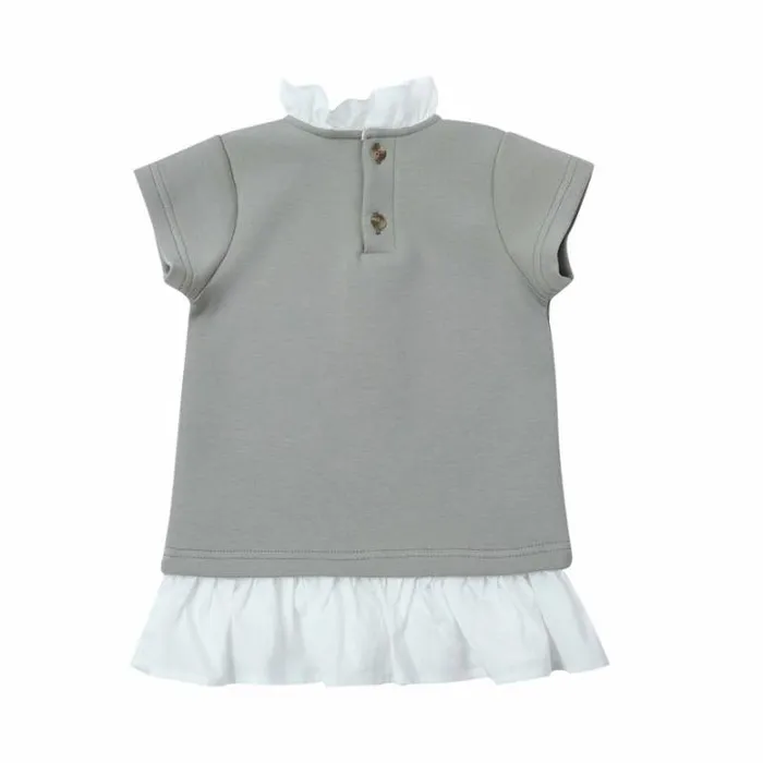 Donsje Amsterdam Shirts and Blouses Girls Joelle Top Sage Grey