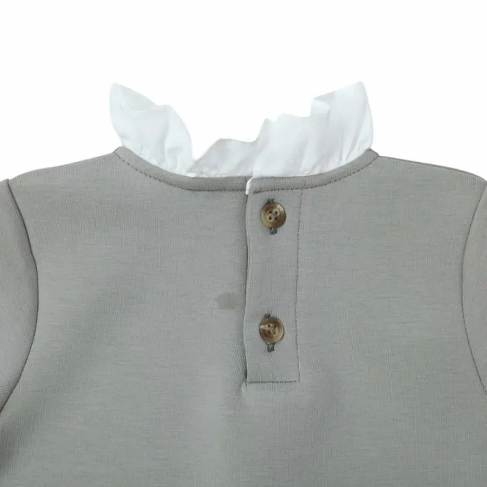 Donsje Amsterdam Shirts and Blouses Girls Joelle Top Sage Grey