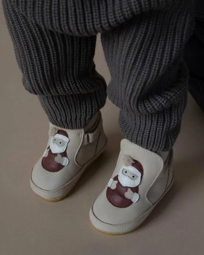 Donsje Amsterdam Shoes Baby Aggas Booties Ivory Classic Leather