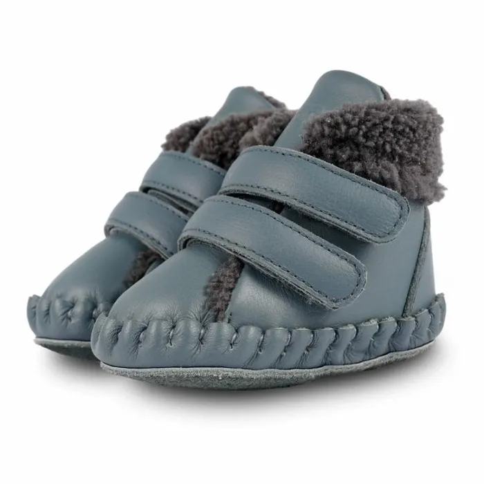 Donsje Amsterdam Shoes Baby Bicker Booties Blue Stone Leather