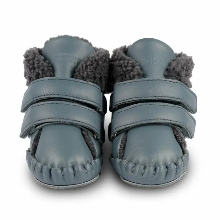 Donsje Amsterdam Shoes Baby Bicker Booties Blue Stone Leather