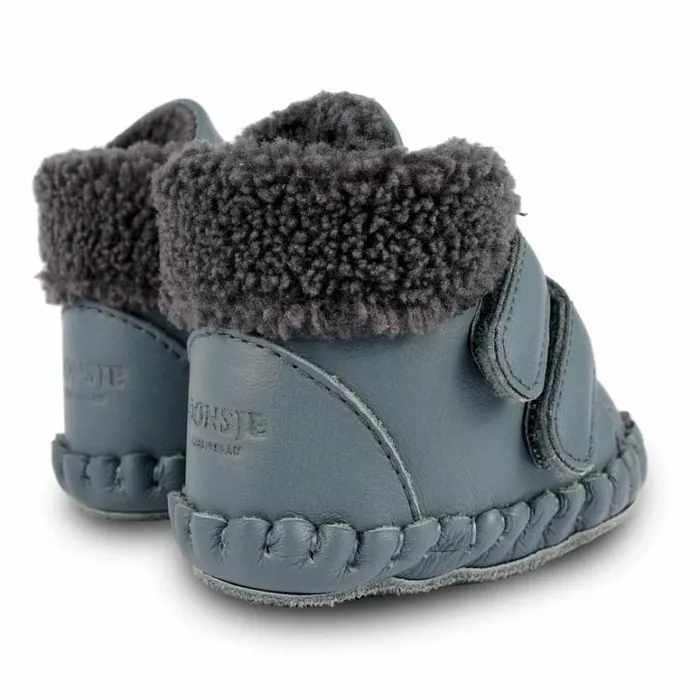 Donsje Amsterdam Shoes Baby Bicker Booties Blue Stone Leather
