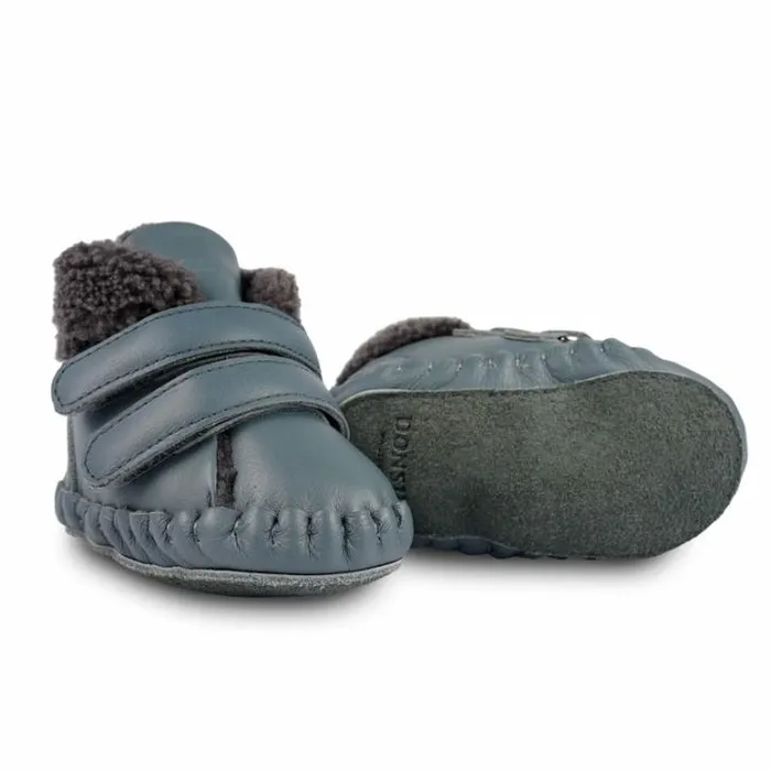 Donsje Amsterdam Shoes Baby Bicker Booties Blue Stone Leather