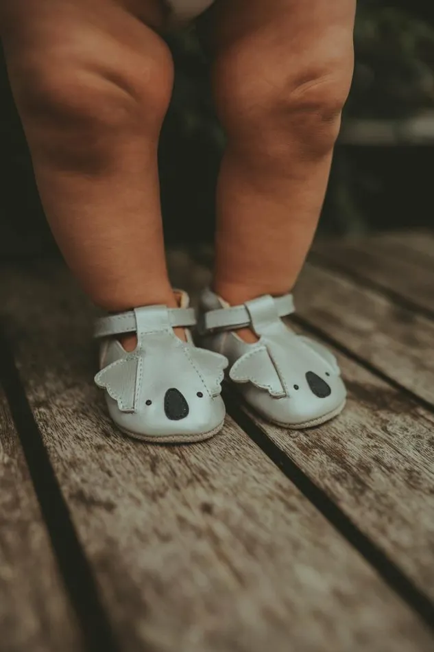 Donsje Amsterdam Shoes Baby Blinc Shoes Silver Grey Metallic Leather