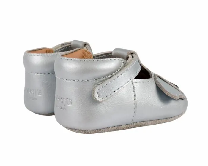 Donsje Amsterdam Shoes Baby Blinc Shoes Silver Grey Metallic Leather