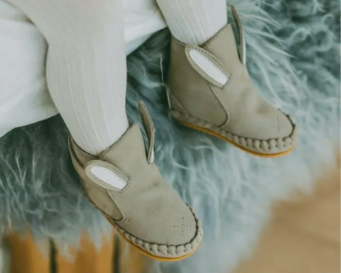 Donsje Amsterdam Shoes Baby Kapi Classic Booties Taupe Nubuck