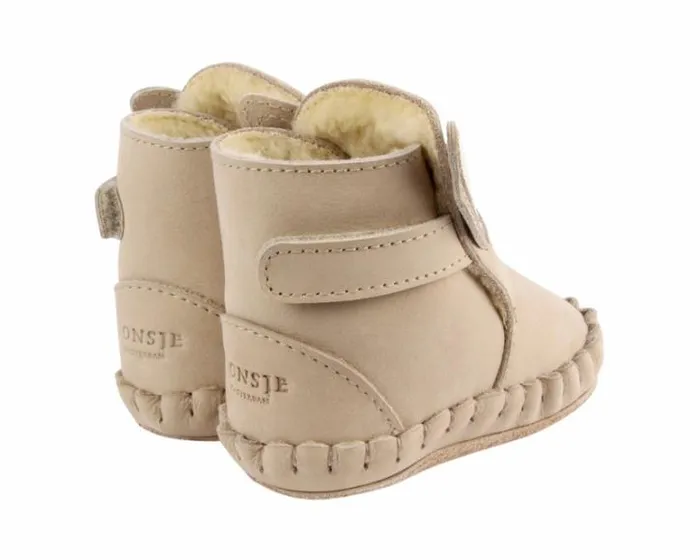 Donsje Amsterdam Shoes Baby Kapi Classic Booties Taupe Nubuck