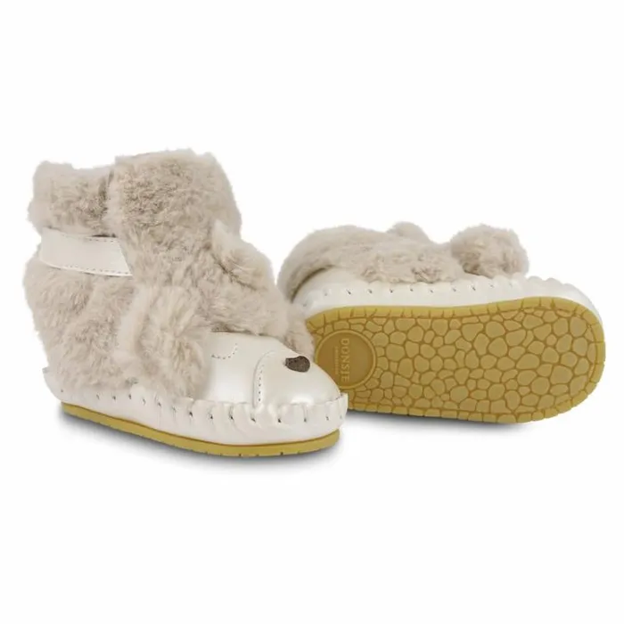 Donsje Amsterdam Shoes Baby Kapi Exclusive Booties Light Beige Soft Faux Fur