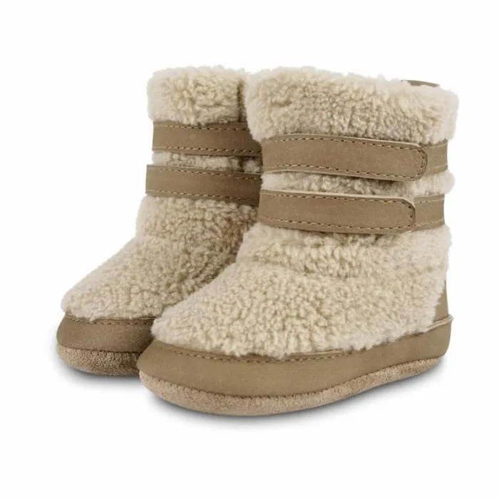 Donsje Amsterdam Shoes Baby Larisso Booties Beige Curly Faux Fur