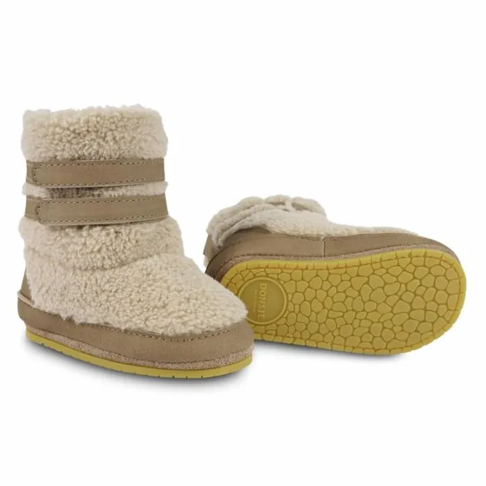 Donsje Amsterdam Shoes Baby Larisso Booties Beige Curly Faux Fur