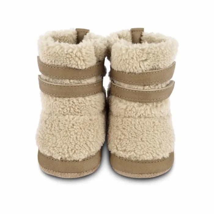 Donsje Amsterdam Shoes Baby Larisso Booties Beige Curly Faux Fur